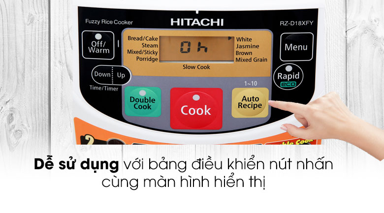 Nồi cơm điện tử Hitachi 1.8 lít RZ-D18XFY(GWH)