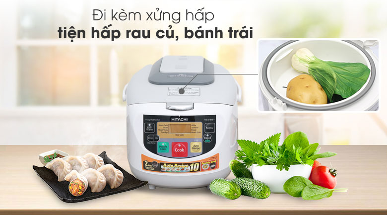 Nồi cơm điện tử Hitachi 1.8 lít RZ-D18XFY(GWH)