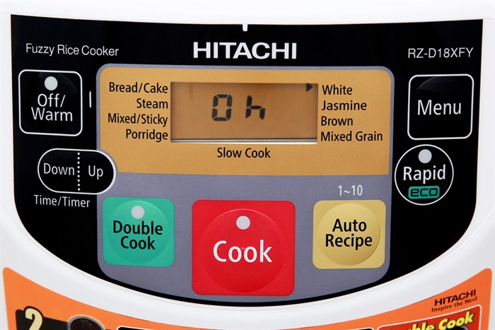Nồi cơm điện tử Hitachi 1.8 lít RZ-D18XFY(GWH) Màu Trắng - Xám