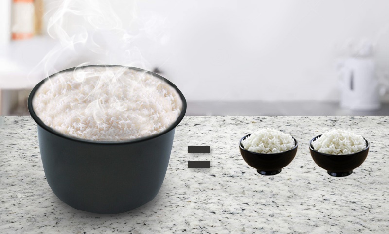 Dung tích nồi cơm điện 0.6 lít - Nồi cơm điện tử 0.6 lít Happycook HCJ-060D Dung tích nồi cơm điện 0.6 lít - Nồi cơm điện tử 0.6 lít Happycook HCJ-060D
