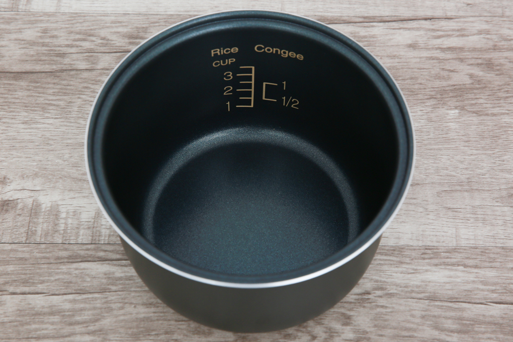 Lòng nồi bằng hợp kim nhôm tráng men chống dính - Nồi cơm điện tử 0.6 lít Happycook HCJ-060D Lòng nồi bằng hợp kim nhôm tráng men chống dính - Nồi cơm điện tử 0.6 lít Happycook HCJ-060D