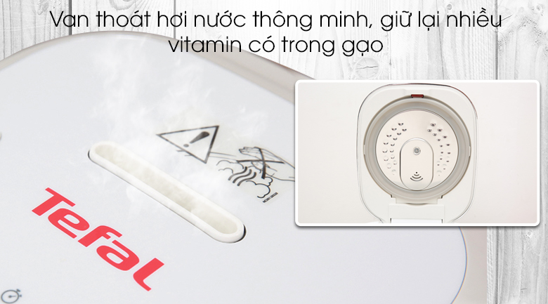 Nồi cơm điện cao tần Tefal 0.7 lít RK604165