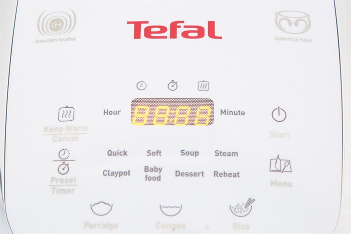 Nồi cơm điện cao tần Tefal 0.7 lít RK604165 Màu Trắng