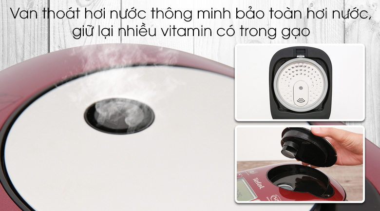 Nồi cơm điện cao tần Tefal 0.9 lít Compact Pro (RK 803565)