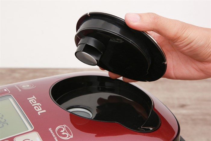 Nồi cơm điện cao tần Tefal 0.9 lít Compact Pro (RK 803565) Màu Nâu đậm