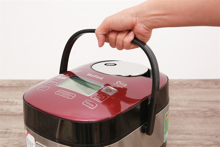 Nồi cơm điện cao tần Tefal 0.9 lít Compact Pro (RK 803565) Màu Nâu đậm