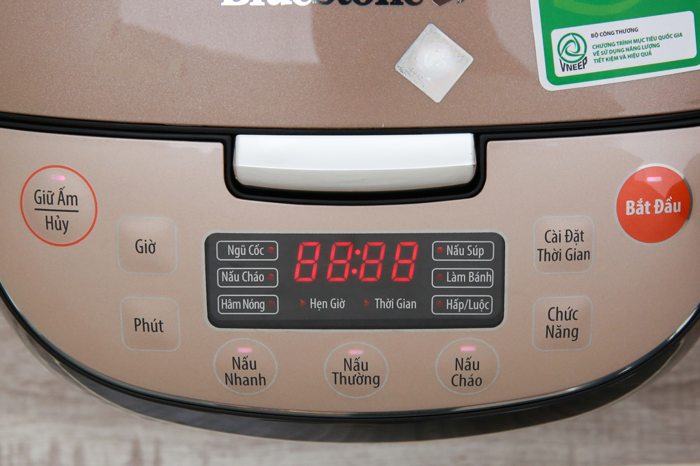 Nồi cơm điện tử Bluestone 1.5 lít RCB-5943 Màu Nâu