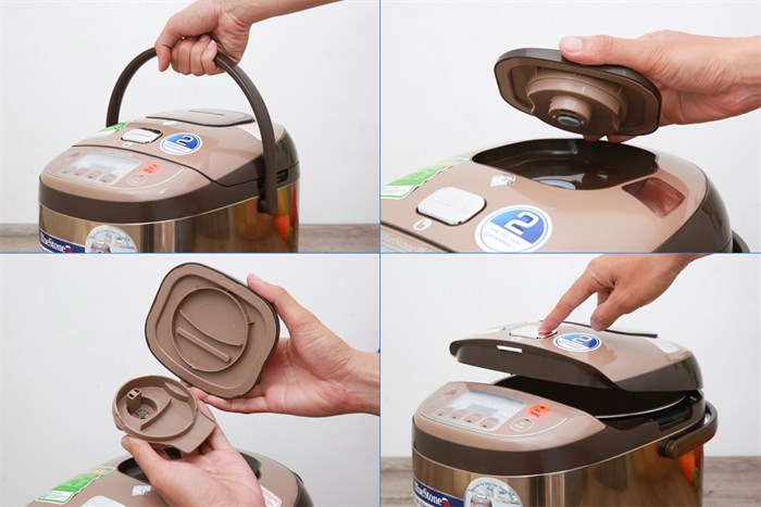 Nồi cơm điện tử Bluestone 1.8 lít RCB-5936 Màu Nâu