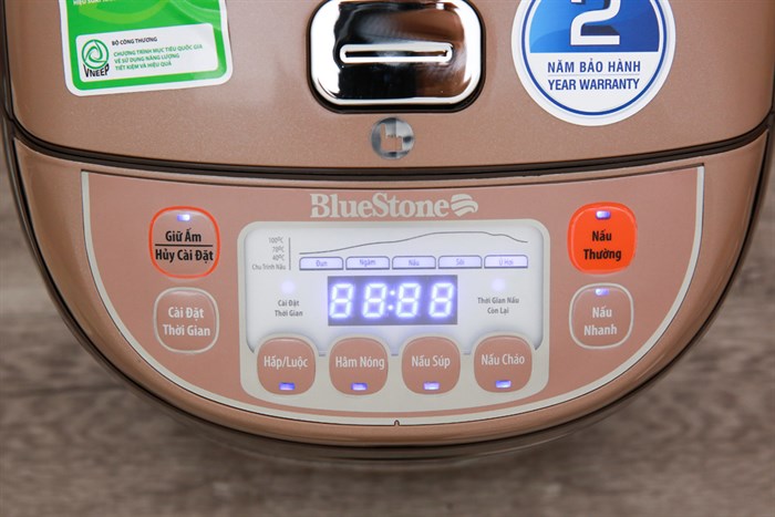 Nồi cơm điện tử Bluestone 1.8 lít RCB-5936 Màu Nâu