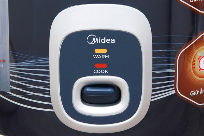 Nồi cơm điện Midea 1.8 lít MR CM1826 Màu Đen