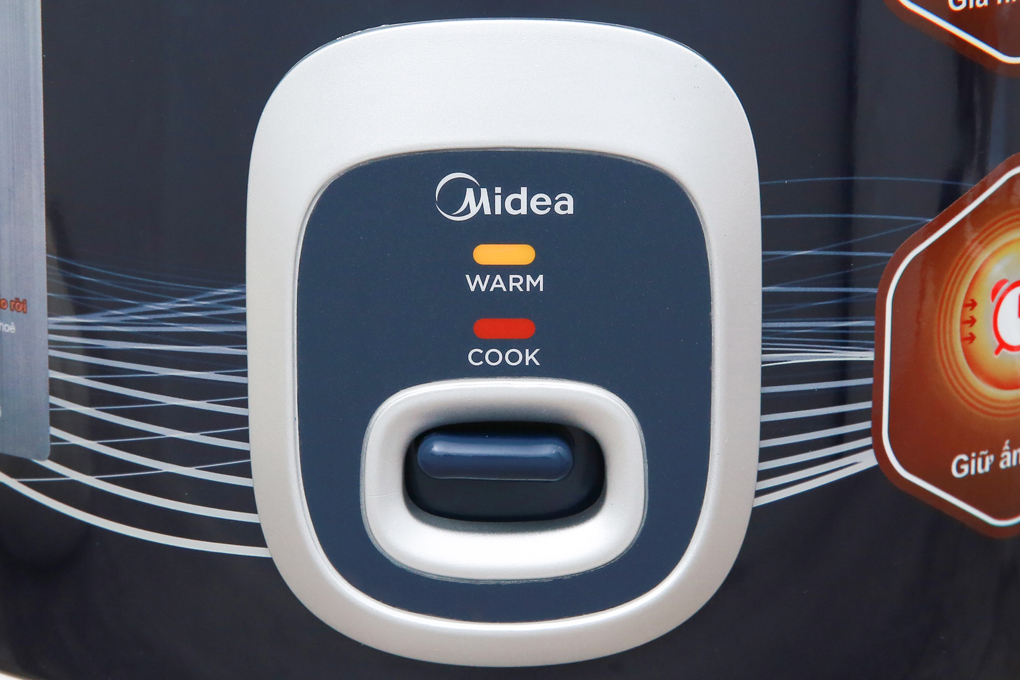 Nồi cơm điện Midea 1.8 lít MR CM1826 Màu Đen