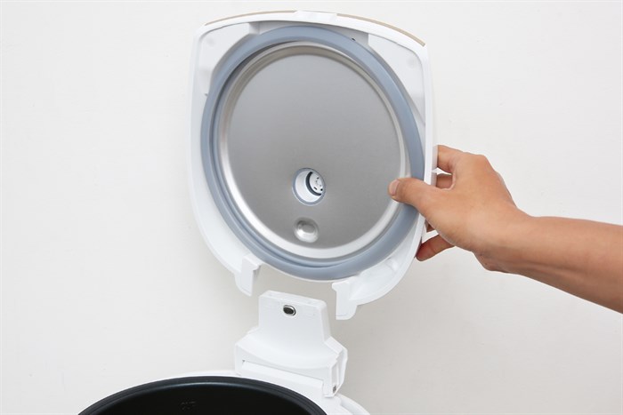 Nồi cơm điện tử Sharp 1.8 lít KS-COM181CV-GL Màu Trắng - Kem