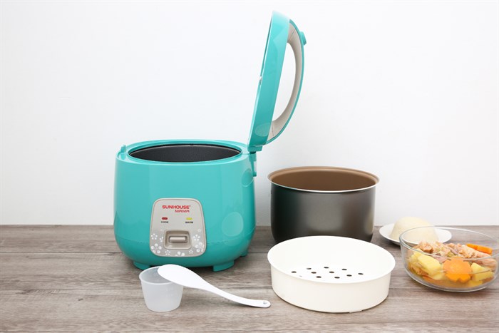Nồi cơm nắp gài Sunhouse Mama 1.8 lít SHD8652G Màu Xanh ngọc