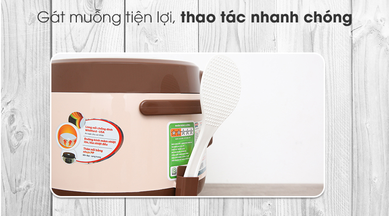 Nồi cơm nắp gài Sunhouse 1 lít SHD8208C - 9