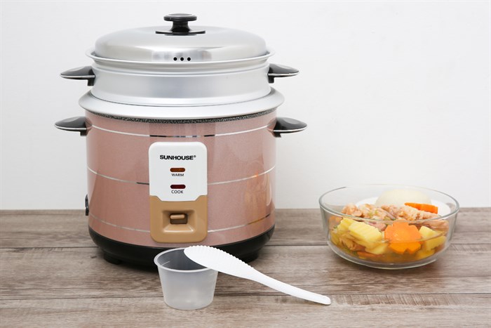 Nồi cơm nắp rời Sunhouse 1.8 lít SHD8125 Màu Vàng đồng