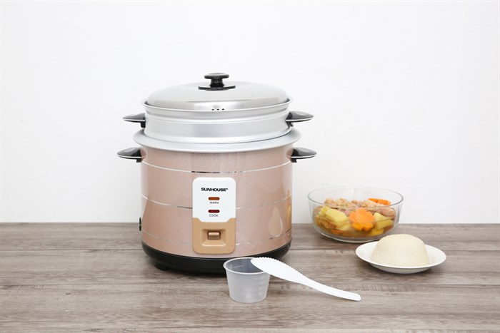 Nồi cơm nắp rời Sunhouse 2.2 lít SHD8135 Màu Kem