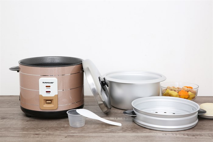 Nồi cơm nắp rời Sunhouse 2.2 lít SHD8135 Màu Kem