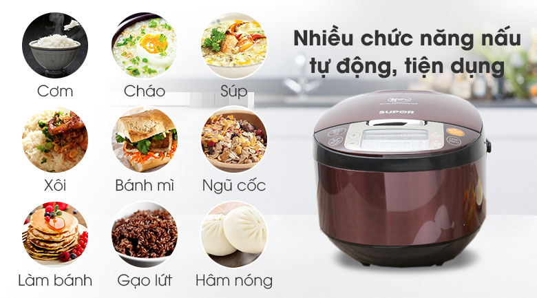 Nồi cơm điện tử Supor 1.8 lít 50FC533VN-75