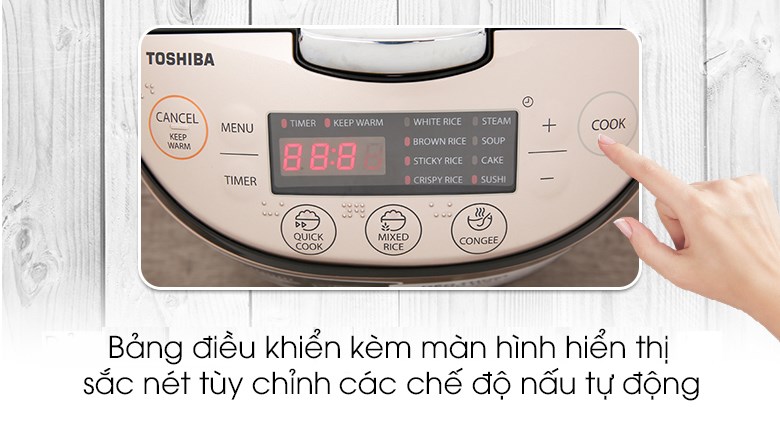 Nồi cơm điện tử Toshiba 1.8 lít RC-18DR1NV