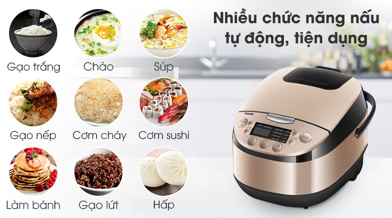 Nồi cơm điện tử Toshiba 1.8 lít RC-18DR1NV