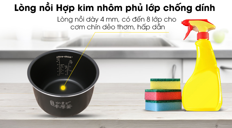 Nồi cơm điện tử Toshiba 1.8 lít RC-18DR1NV