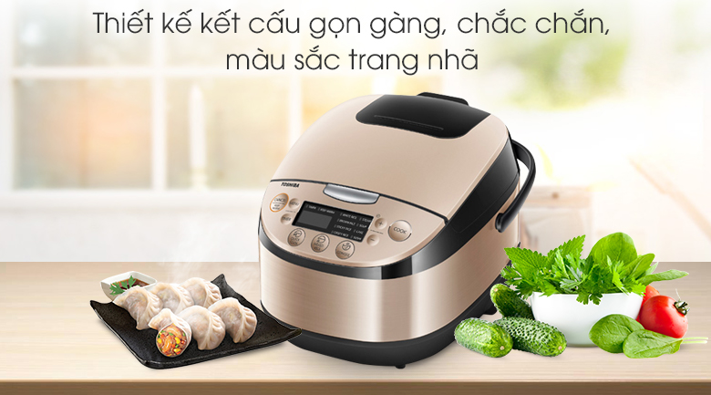 Nồi cơm điện tử Toshiba 1.8 lít RC-18DR1NV