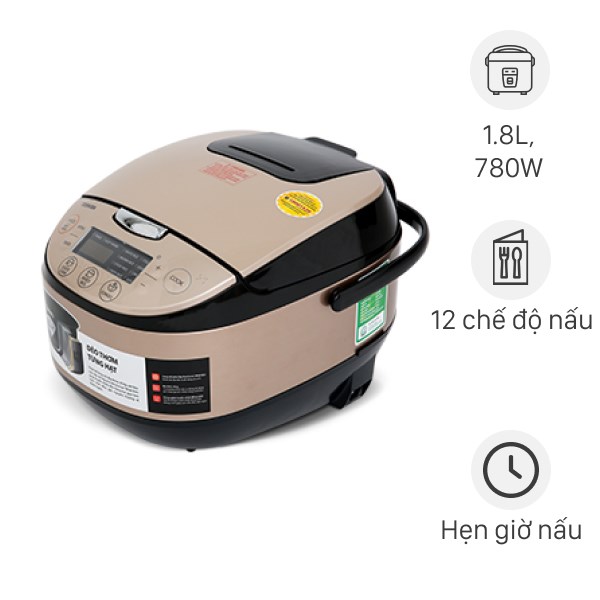 Nồi cơm điện tử Toshiba 1.8 lít RC-18DR1NV