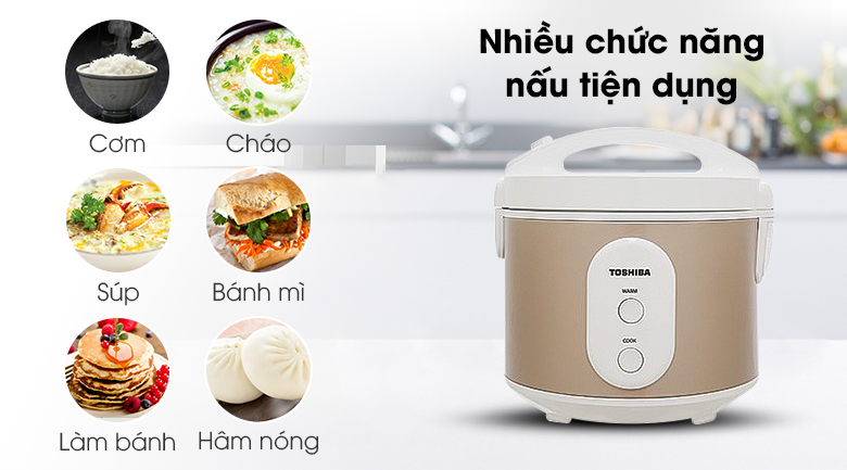 Nồi cơm nắp gài Toshiba 1 lít RC-10JR1NV