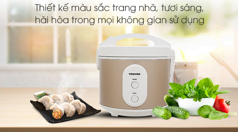 Nồi cơm nắp gài Toshiba 1 lít RC-10JR1NV