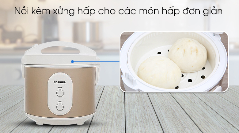 Nồi cơm nắp gài Toshiba 1 lít RC-10JR1NV