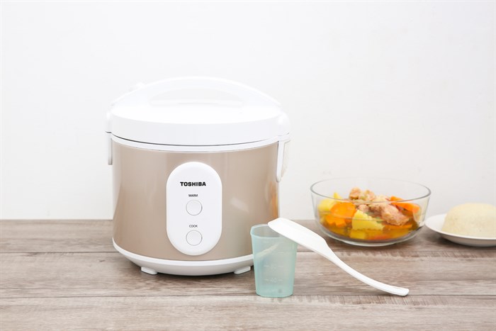 Nồi cơm nắp gài Toshiba 1 lít RC-10JR1NV Màu Vàng đồng