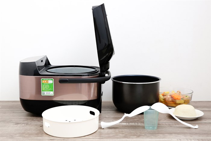 Nồi cơm điện tử Midea 1.8 lít MB-FS5006 Màu Nâu