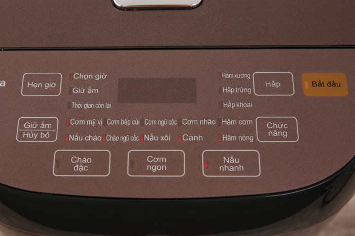 Nồi cơm điện tử Midea 1.8 lít MB-FS5006 Màu Nâu