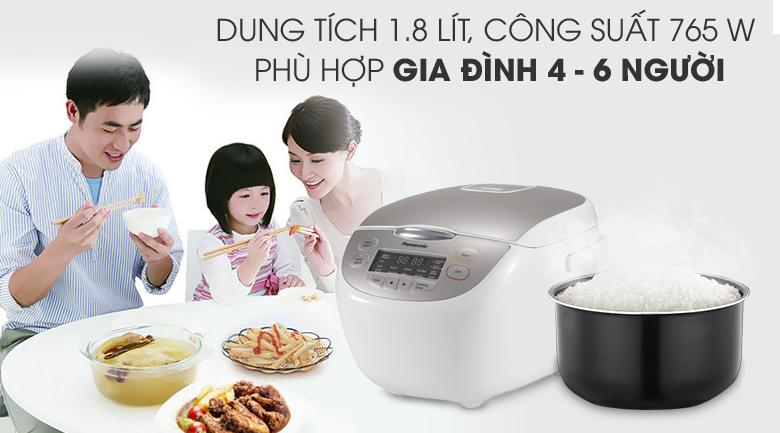 Nồi cơm điện tử Panasonic 1.8 lít SR-CP188NRA