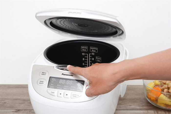 Nồi cơm điện tử Panasonic 1.8 lít SR-CP188NRA Màu Trắng