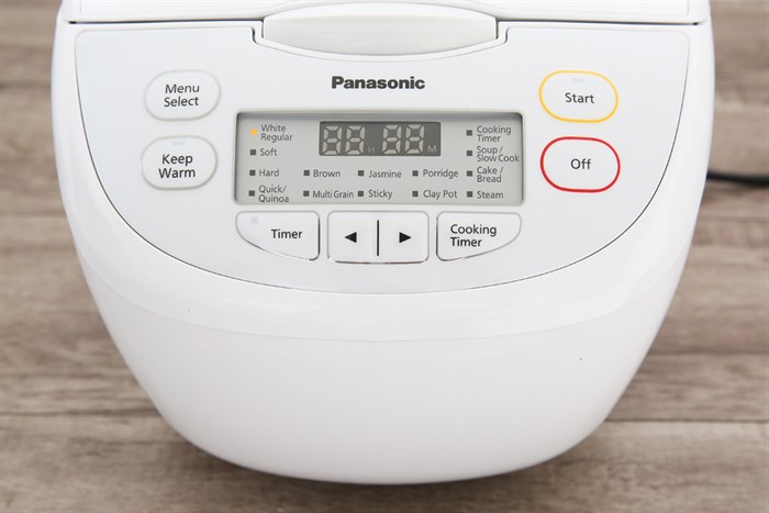 Nồi cơm điện tử Panasonic 1.8 lít SR-CL188WRA Màu Trắng