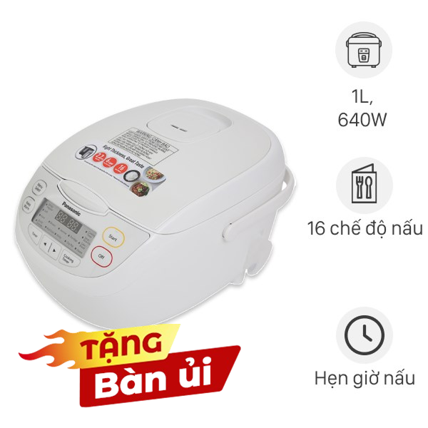 Nồi cơm điện tử Panasonic 1 lít SR-CL108WRA