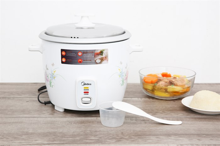 Nồi cơm điện Midea 2.2 lít MR-GM22SA Màu Trắng