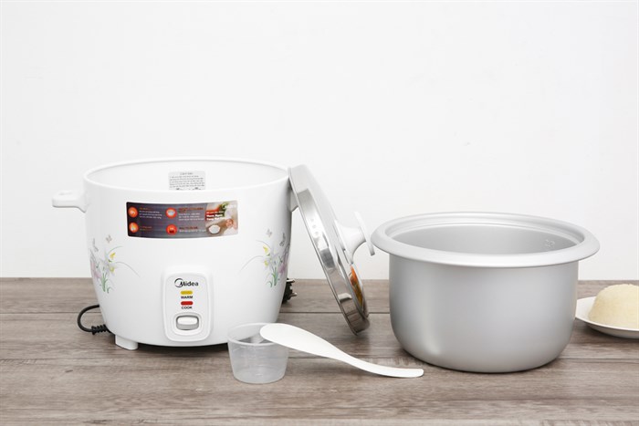 Nồi cơm điện Midea 2.2 lít MR-GM22SA Màu Trắng