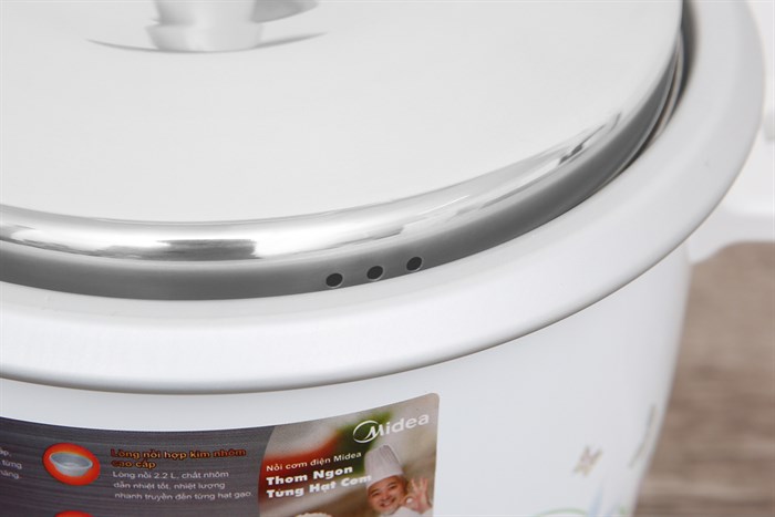 Nồi cơm điện Midea 2.2 lít MR-GM22SA Màu Trắng