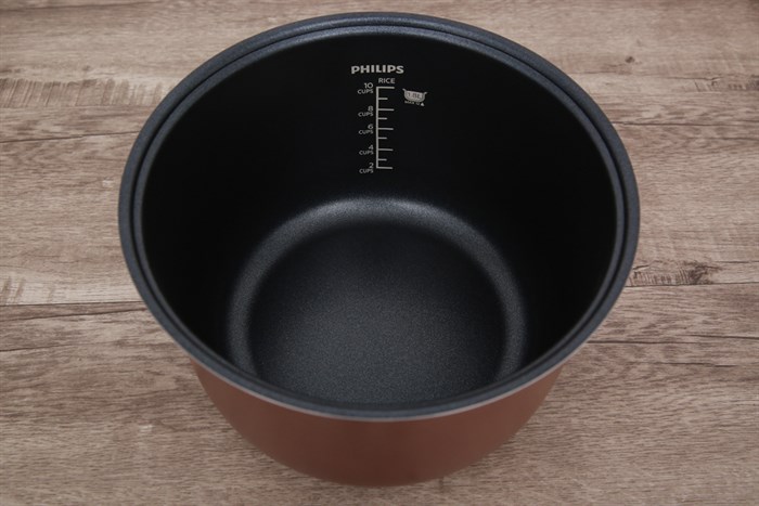 Nồi cơm điện Philips 1.8 lít HD3115 Màu Trắng - Xám