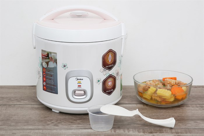 Nồi cơm nắp gài Midea 1.8 lít MR-CM1825 Màu Trắng