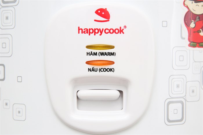 Nồi cơm nắp gài Happycook 1.8 lít HCJ-1822 Màu Trắng
