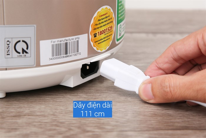 Nồi cơm điện Toshiba 1.8 lít RC-18JR1NV Màu Vàng đồng