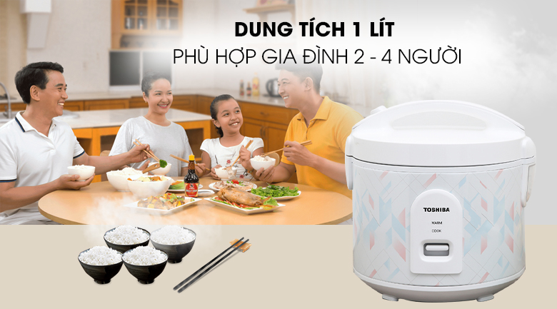 Nồi cơm điện 1 lít Toshiba RC-10JH1NV(P)