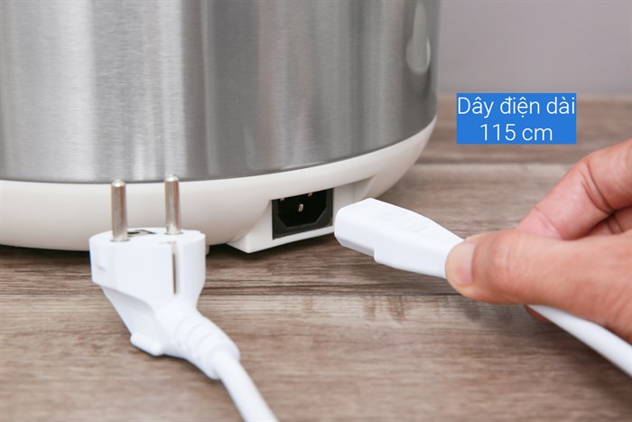 Nồi cơm điện tử tách đường Mishio 1.8 lít MK-188 Màu Trắng - Xám