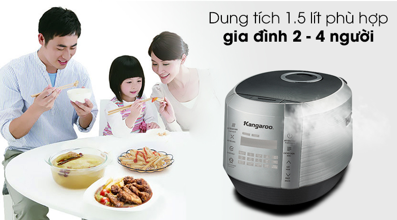 Nồi cơm điện tử Kangaroo 1.5 lít KG598