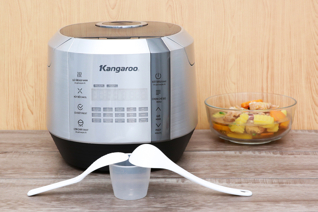 Nồi cơm điện tử Kangaroo 1.5 lít KG598 Màu Xám