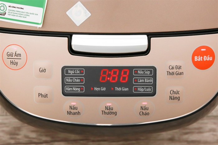 Nồi cơm điện tử Bluestone 1.5 lít RCB-5939 Màu Nâu