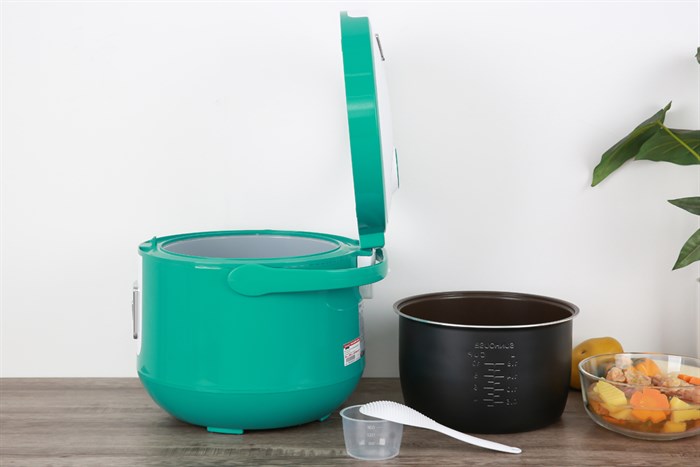 Nồi cơm nắp gài Sunhouse 1.8 lít SHD8658G Màu Xanh ngọc